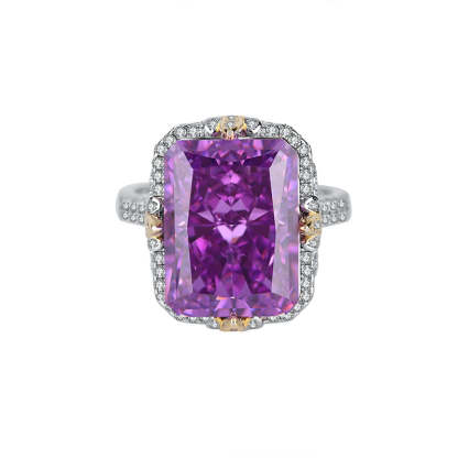 Moissanite Diamond Jewelry Classic Solitaire Ring 18K White Gold Engagement Ring Mix Mix Style [Hot Seller]-Mix MIx Style
