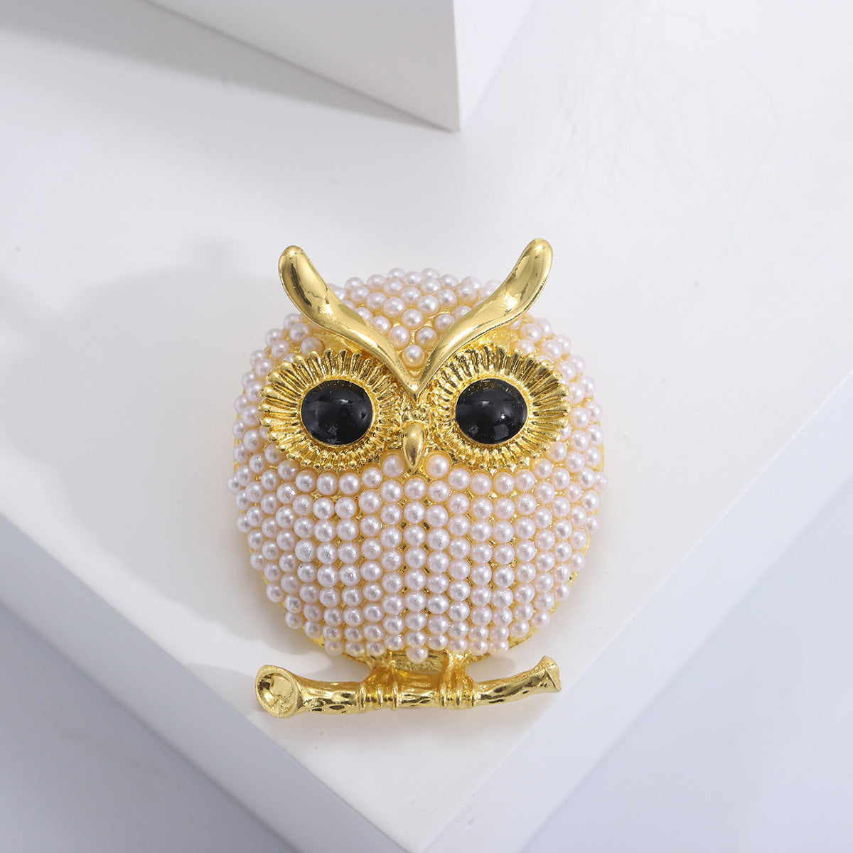 Beautiful Saltwater Pearls Vintage Owl Cute Brooch Vintage Jewelry | Mix Mix Style [Hot Seller]-Mix MIx Style
