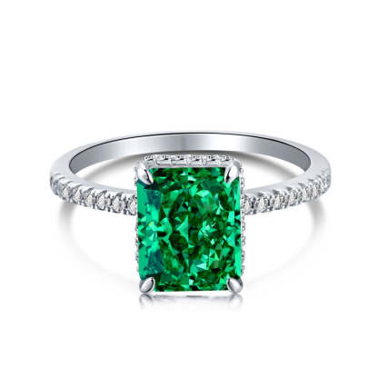 Moissanite Jewelry 18k White Gold Plated Moissanite Ring-Mix MIx Style