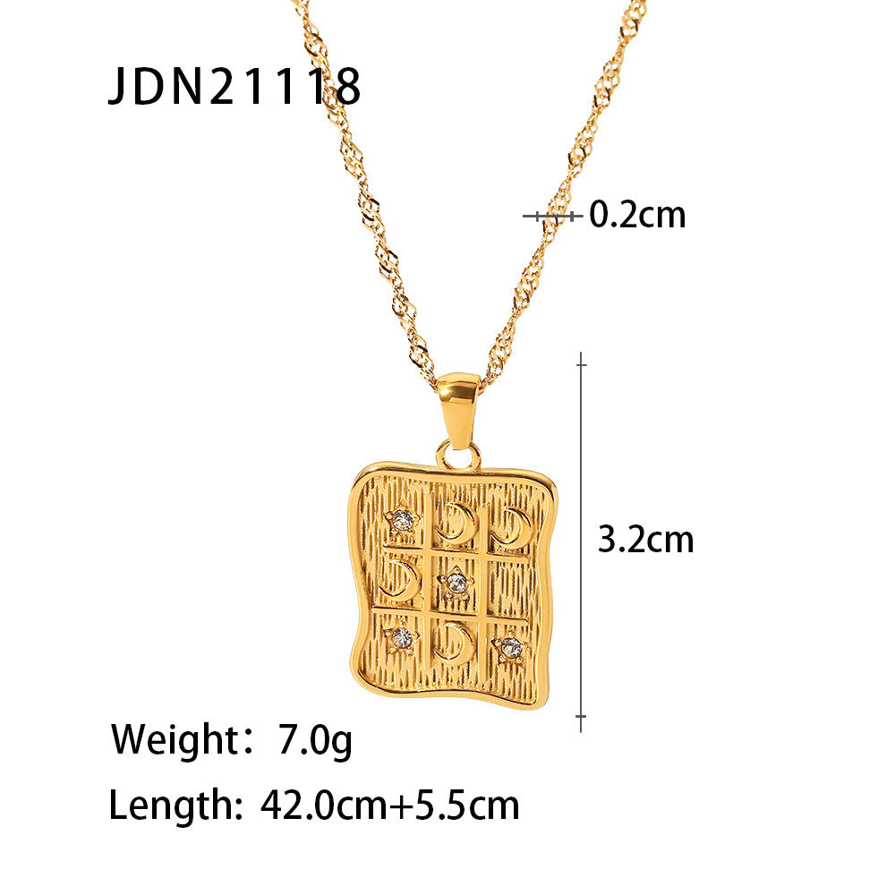 Vintage Necklace Retro Pendants 18k Gold Plated Chain Necklace | Mix Mix Style [Hot Seller]-Mix MIx Style