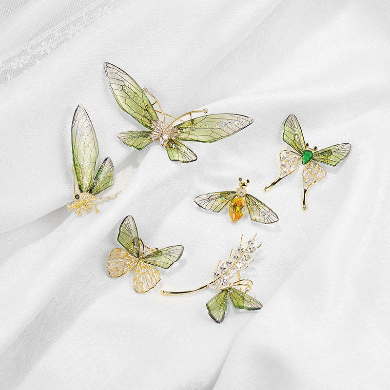 Transparent Wings Dragonfly Butterfly Bee Brooch-Mix MIx Style