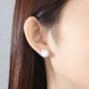Jinse pearl large earrings copper inlaid zircon shell bead earrings Korean version exquisite high-grade flower earrings-Mix MIx Style