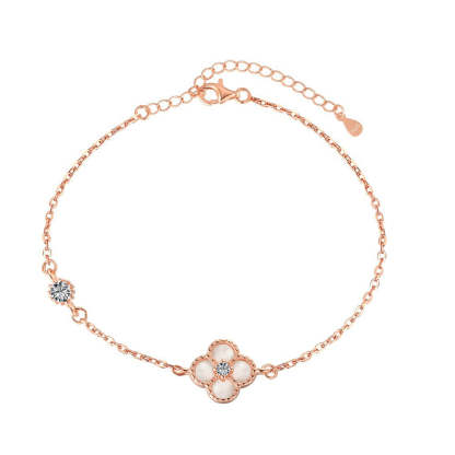 Luxury 18k Gold Plated Diamonds Lucky Clover Bracelet | Mix Mix Style-Mix MIx Style