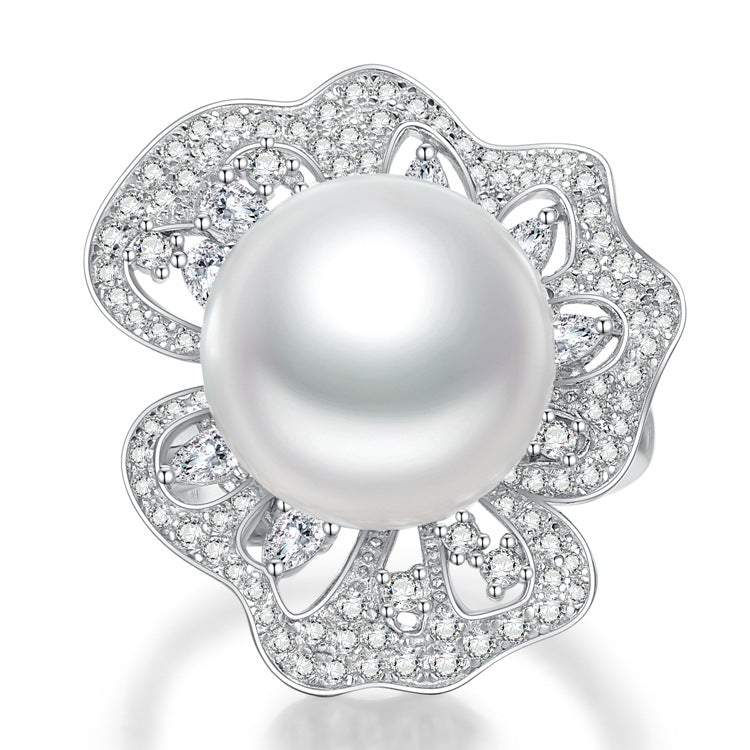 Akoya Pearls Diamond Ring Handmade Vintage Jewelry Mix Mix Style [Hot Seller]-Mix MIx Style