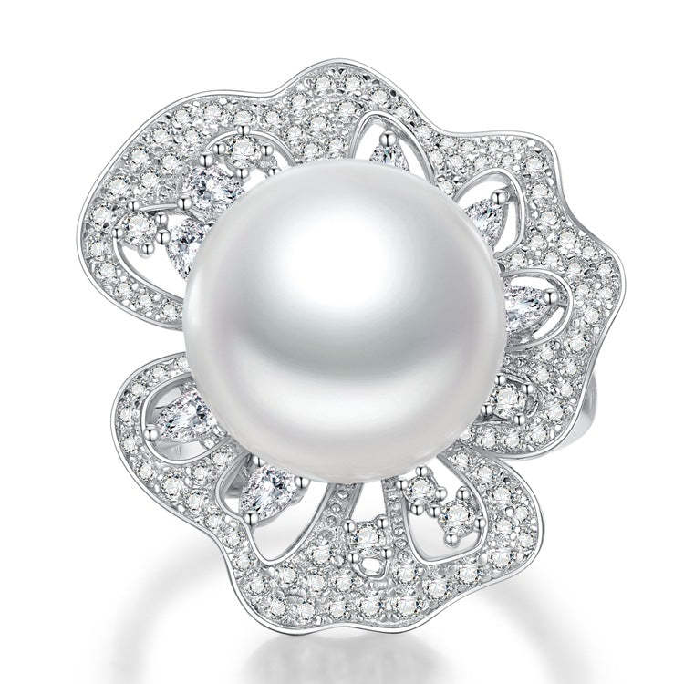 Akoya Pearls Diamond Ring Handmade Vintage Jewelry Mix Mix Style [Hot Seller]-Mix MIx Style