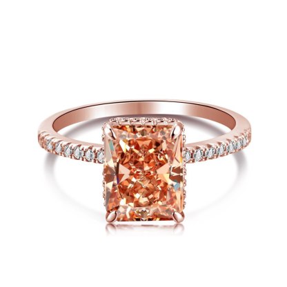 Moissanite Jewelry 18k White Gold Plated Moissanite Ring-Mix MIx Style
