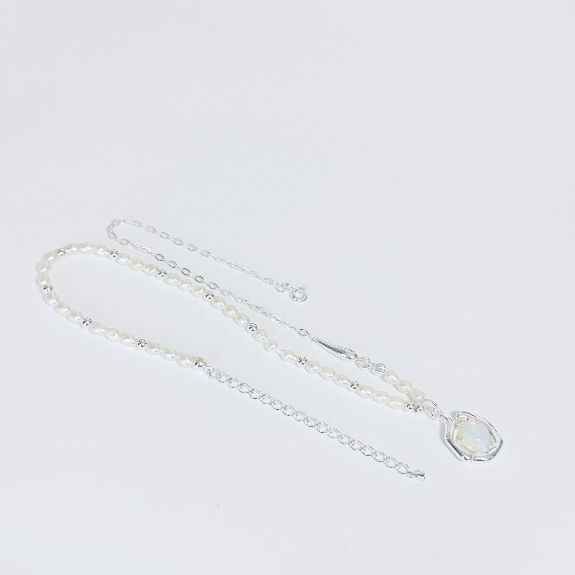 Akoya Pearl sterling silver necklace 925 silver women's necklace Vintage | Mix Mix Style [Hot Seller]-Mix MIx Style