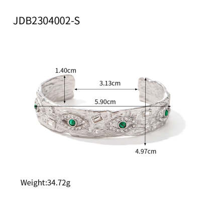 Devil's Eye 18k Gold Plated Opening Cuff Bracelet | Mix Mix Style [Hot Seller]-Mix MIx Style