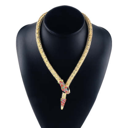 snake necklace choker 18k gold moissanite jewelry Mix Mix Style [Hot Seller]-Mix MIx Style