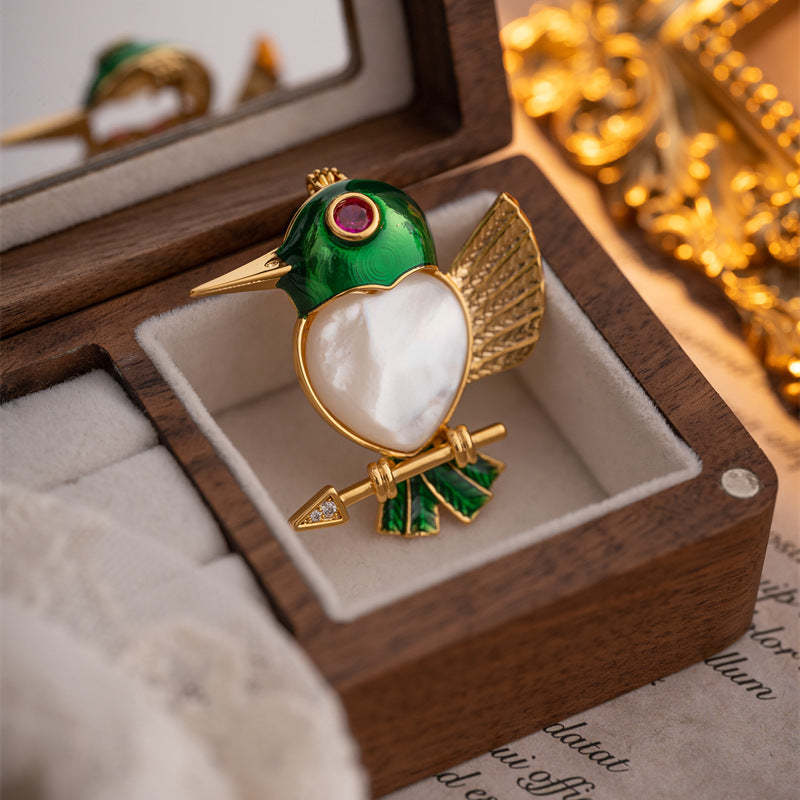 Natural pearl brooch female fritillary flowers fresh pastoral style 2024 spring and summer corsage high-end temperament clothing-Mix MIx Style