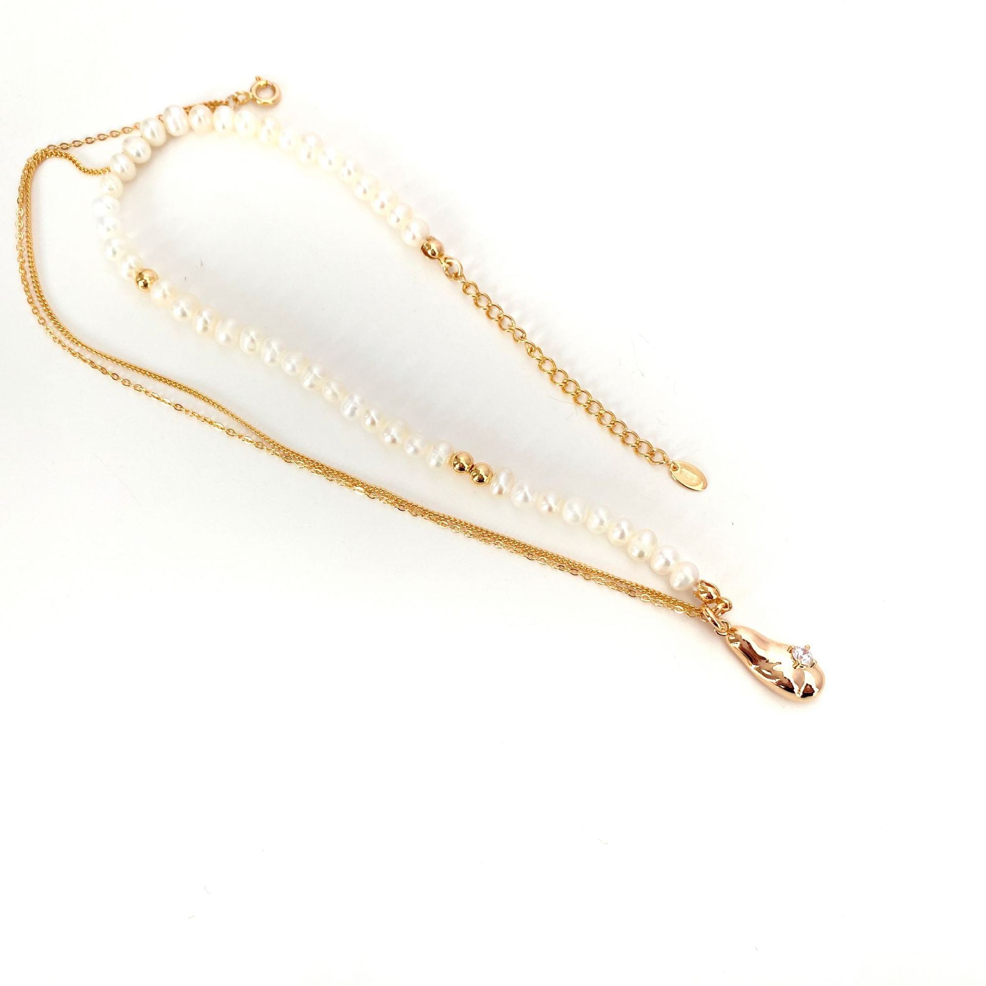 Akoya Pearl sterling silver necklace 925 silver women's necklace Vintage | Mix Mix Style [Hot Seller]-Mix MIx Style