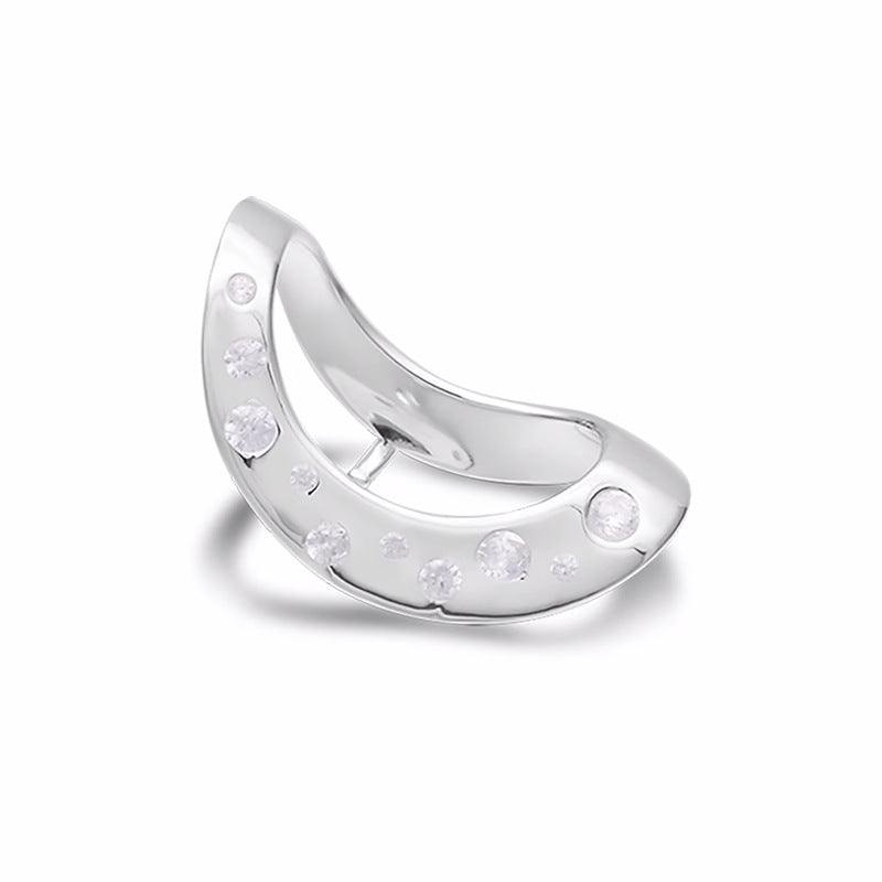 Looking for original corner sterling silver Nordic style simple neutral handsome ear bone clip no ear piercing high-end earrings-Mix MIx Style