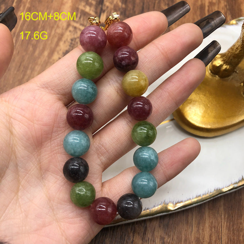 Colorful Retro Classic Beads Luxury 18k Gold Plated Necklace Bracelet Jewelry Set | Mix Mix Style-Mix MIx Style