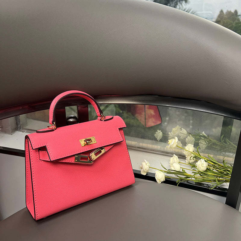 The second generation of Kelly bag women's mini leather bag  handbag high-quality messenger bag | Mix Mix Style [Hot Seller]-Mix MIx Style