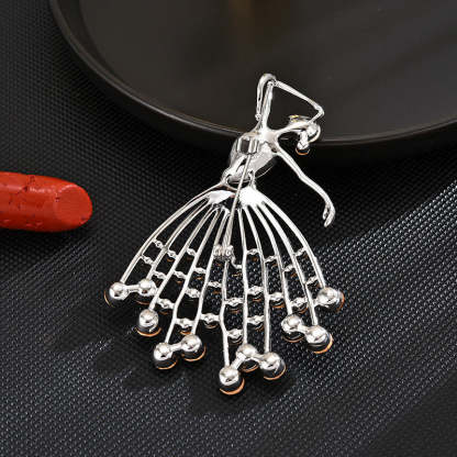 New design, elegant temperament, exquisite luxury, sweet and fresh dancer brooch, anti-exposure accessories, one piece dropshipping-Mix MIx Style