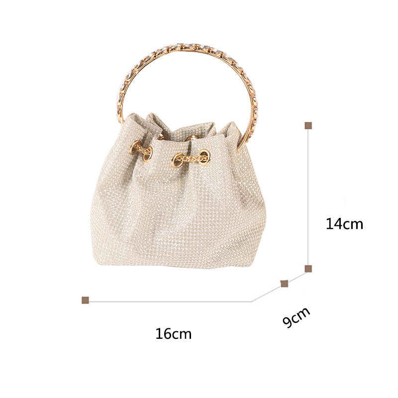 new handmade handbag evening bag single shoulder portable ladies rhinestone bag Handbags & Evening Bags | Mix Mix Style [Hot Seller]-Mix MIx Style