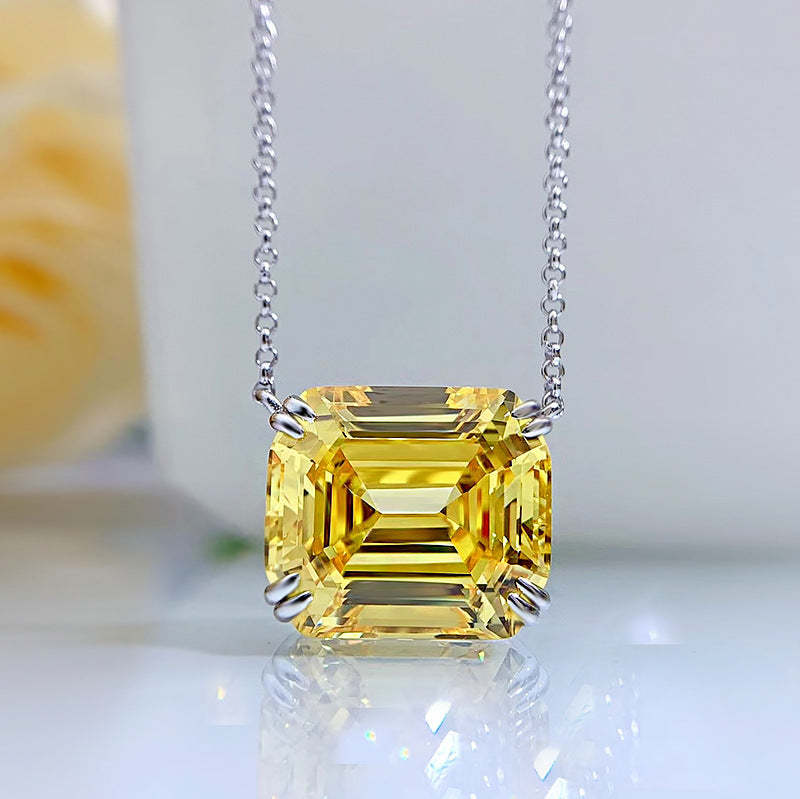 Pink - Yellow - White Classic Radiant Cut Moissanite Diamond 7ct Penda