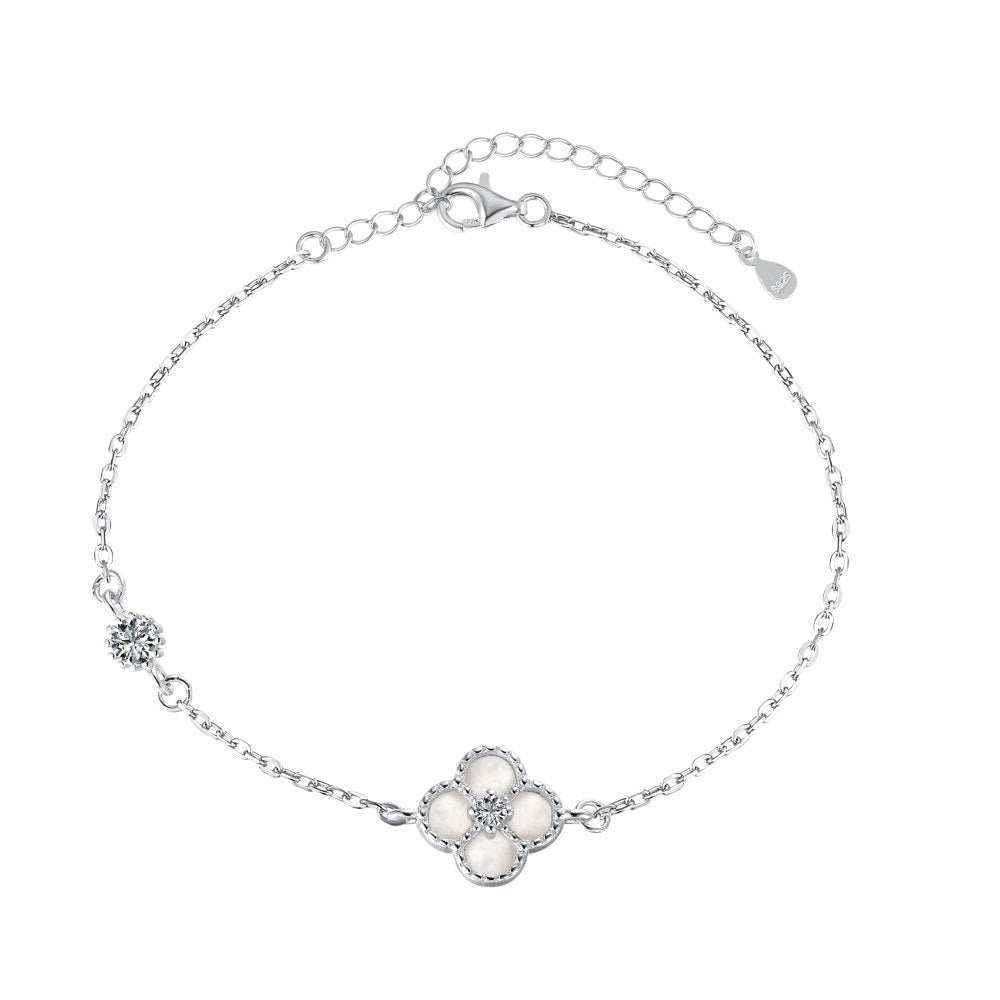 Luxury 18k Gold Plated Diamonds Lucky Clover Bracelet | Mix Mix Style-Mix MIx Style