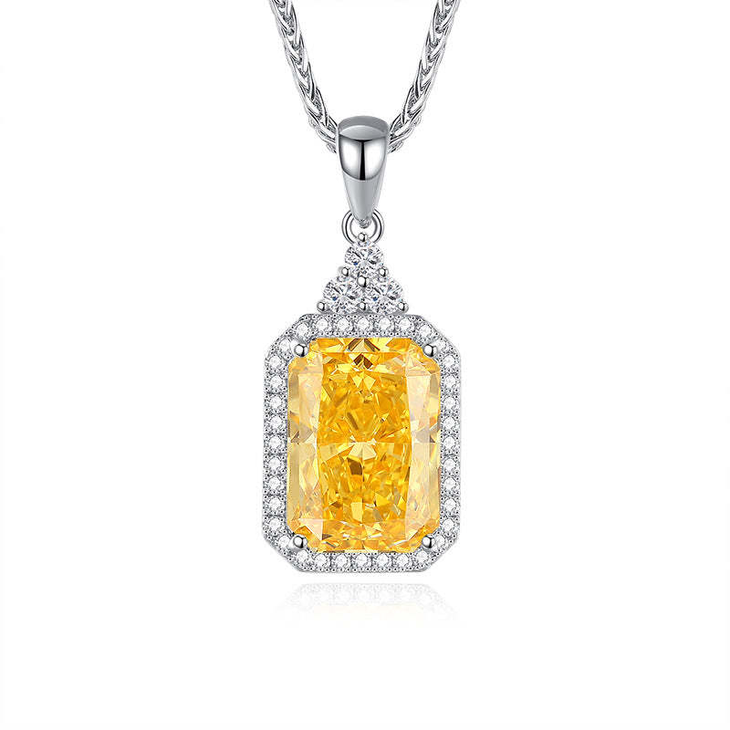 Yellow - Green - Blue Classic Trendy Radiant Cut Moissanite Diamond 5c