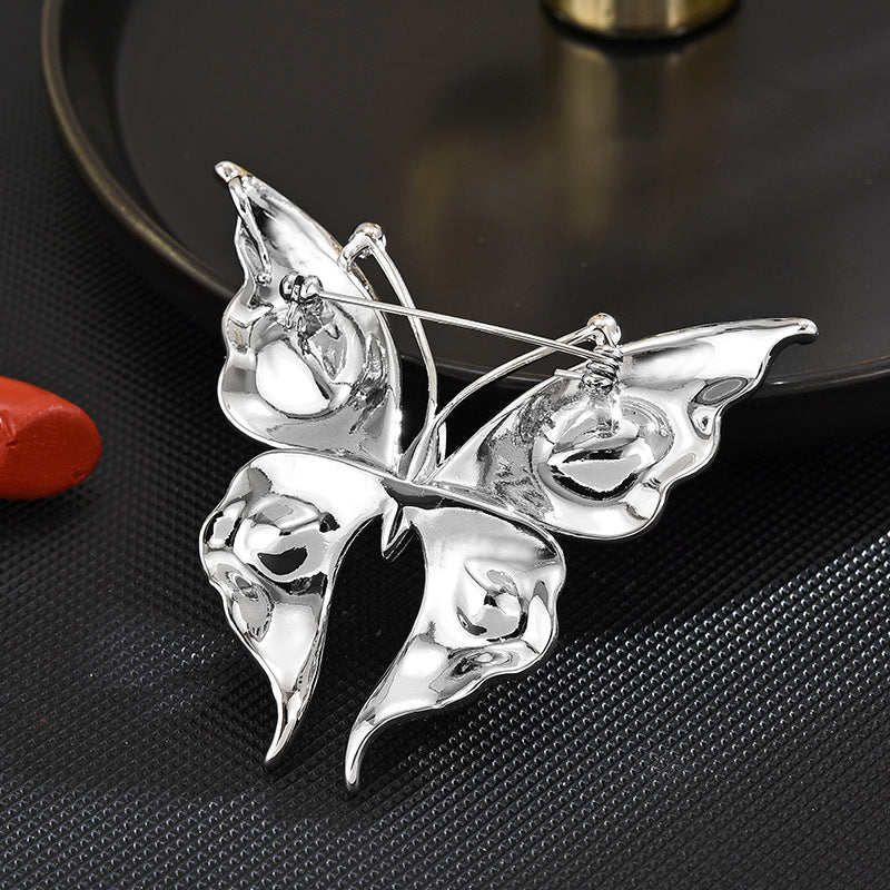 New hot-selling high-end colorful Austrian crystal butterfly brooch light luxury high-end insect corsage women's accessories-Mix MIx Style