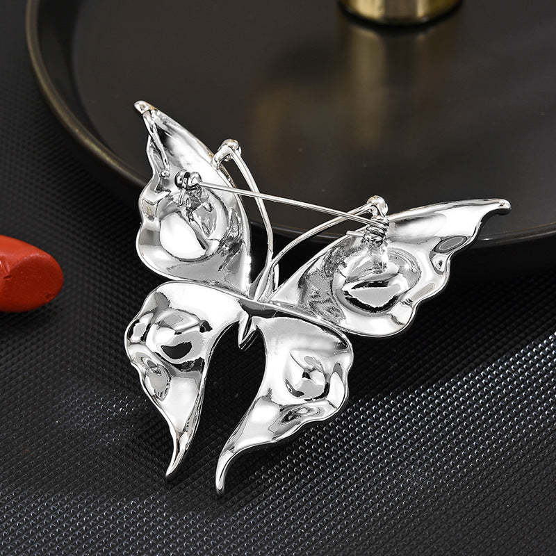 New hot-selling high-end colorful Austrian crystal butterfly brooch light luxury high-end insect corsage women's accessories-Mix MIx Style