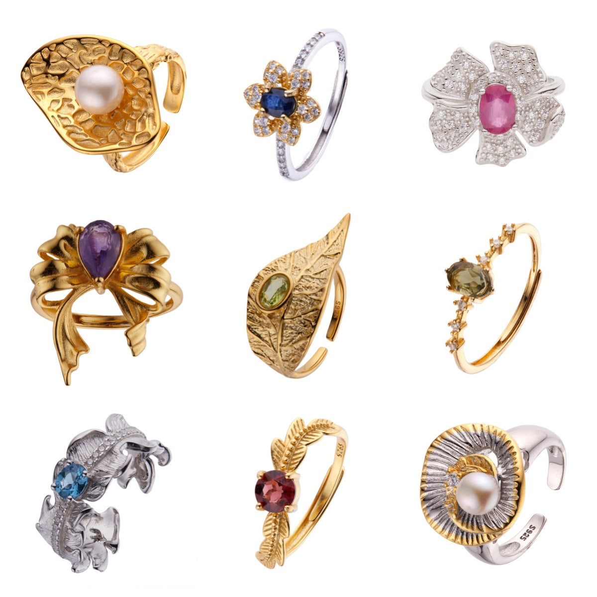 18k Gold Plated Vintage Jewelry Ring | Mix Mix Style-Mix MIx Style