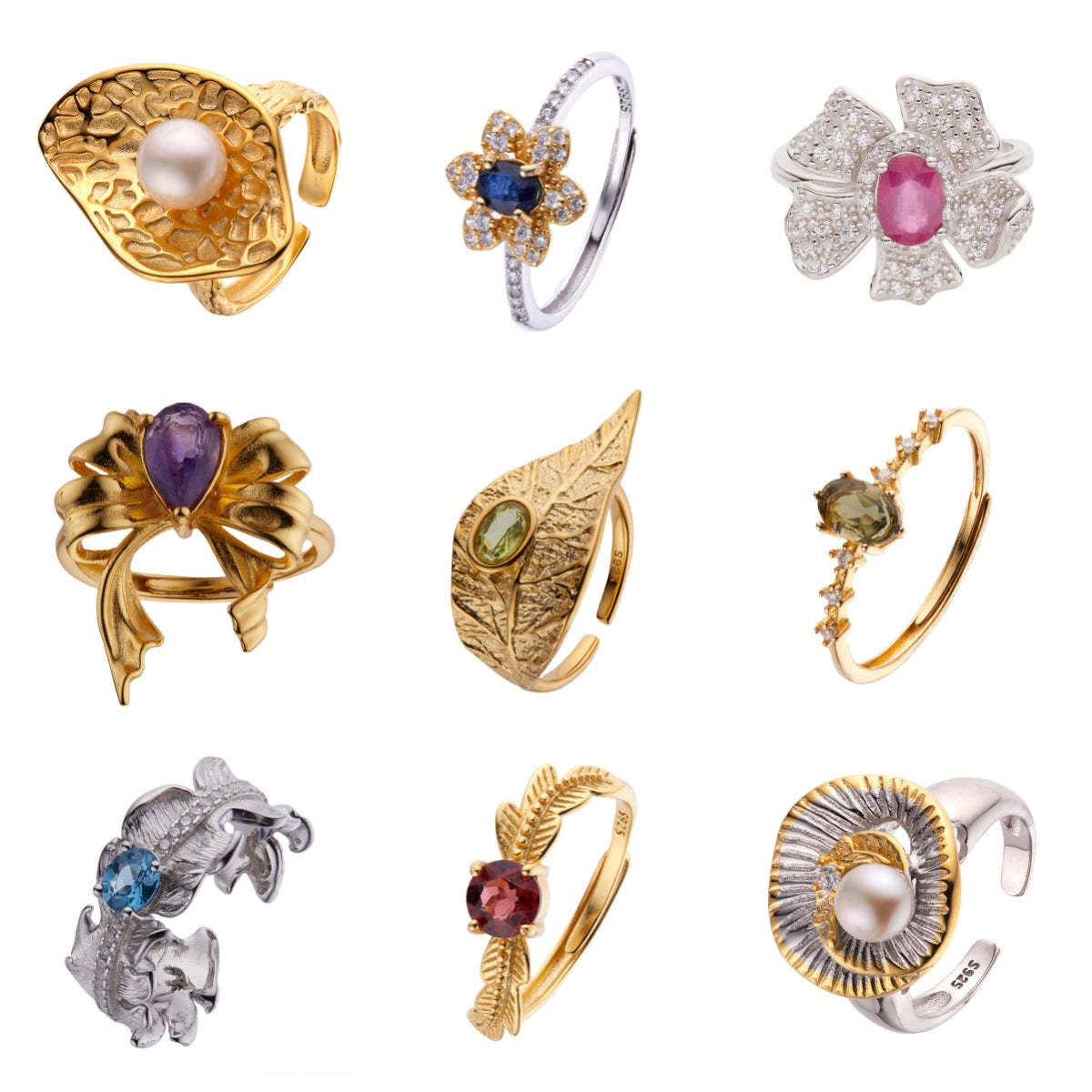 18k Gold Plated Vintage Jewelry Ring | Mix Mix Style-Mix MIx Style