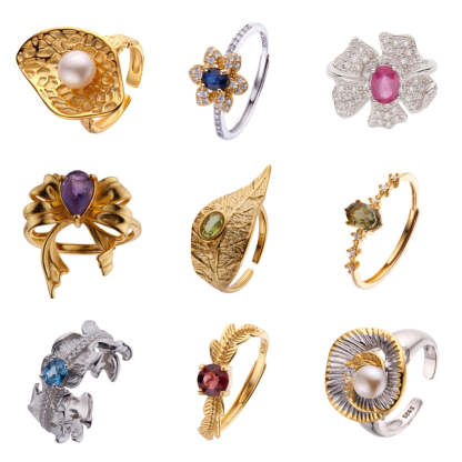 18k Gold Plated Vintage Jewelry Ring | Mix Mix Style-Mix MIx Style