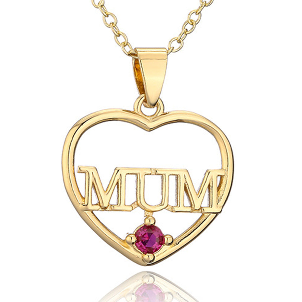 Mother Gift Various Styles Vintage Heart Pendant Diamonds Luxury 18k Vermeil Gold Plated Necklace Jewelry | Mix Mix Style-Mix MIx Style
