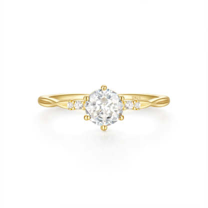 S925 Sterling Silver Luxury Square Moissanite Diamond Ring | Mix Mix Style-Mix MIx Style