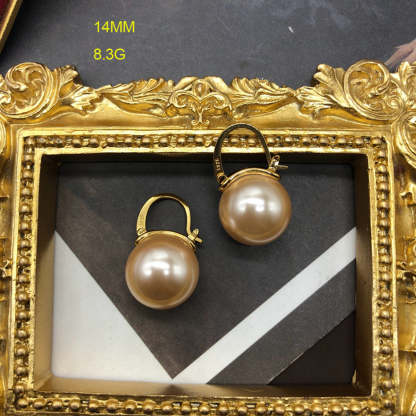 Elegant Champagne Vintage Classic Akoya Pearls Luxury 18k Gold Plated Necklace Earrings Jewelry Set | Mix Mix Style-Mix MIx Style