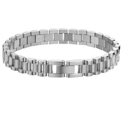 European and American cross-border hot-selling hip-hop temperament watch straps, bracelets, niche fashion design, stainless steel plated 18K jewelry-Mix MIx Style