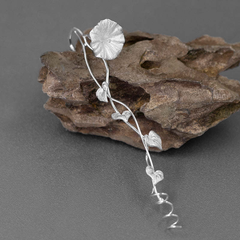 Looking for original Chaoyan sterling silver beautiful morning glory hand-bent vine brooch new Chinese style corsage-Mix MIx Style