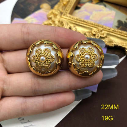 Retro White Pendant Akoya Pearl Luxury 18k Vermeil Gold Plated Necklace Earrings Jewelry Set | Mix Mix Style-Mix MIx Style