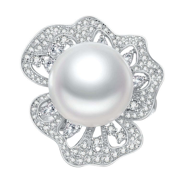 Akoya Pearls Diamond Ring Handmade Vintage Jewelry Mix Mix Style [Hot Seller]-Mix MIx Style