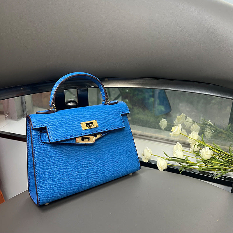 The second generation of Kelly bag women's mini leather bag  handbag high-quality messenger bag | Mix Mix Style [Hot Seller]-Mix MIx Style