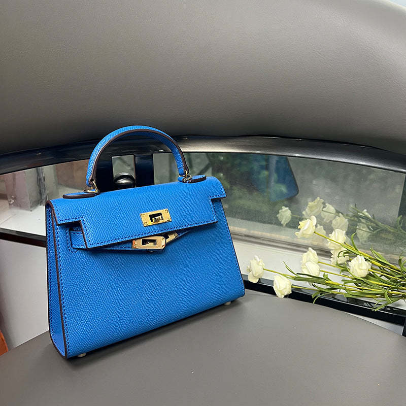 The second generation of Kelly bag women's mini leather bag  handbag high-quality messenger bag | Mix Mix Style [Hot Seller]-Mix MIx Style