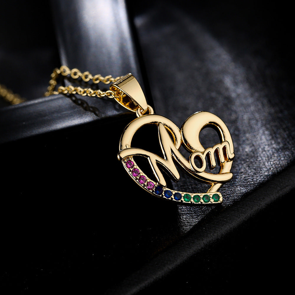 Mother Gift Various Styles Vintage Heart Pendant Diamonds Luxury 18k Vermeil Gold Plated Necklace Jewelry | Mix Mix Style-Mix MIx Style