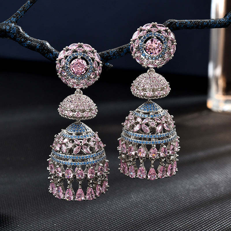 Moissanite earrings long round bell earrings for women Mix Mix Style [Hot Seller]-Mix MIx Style