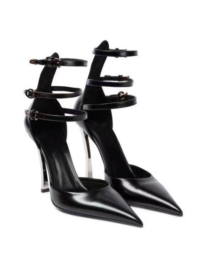 Oriane Heels In Black-Mix MIx Style