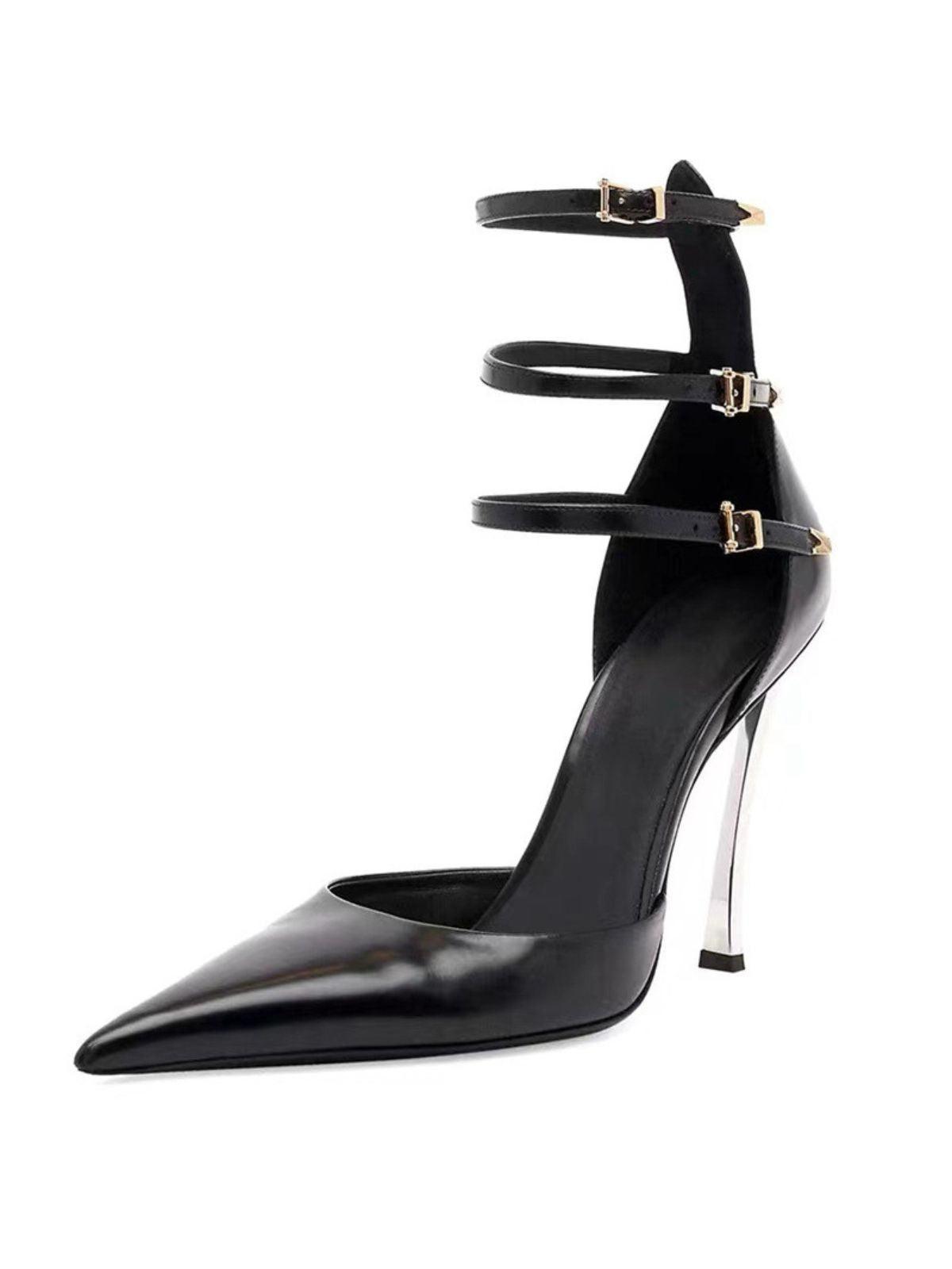 Oriane Heels In Black-Mix MIx Style