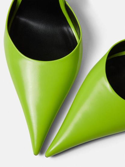 Oriane Rhinestone Heels In Green-Mix MIx Style