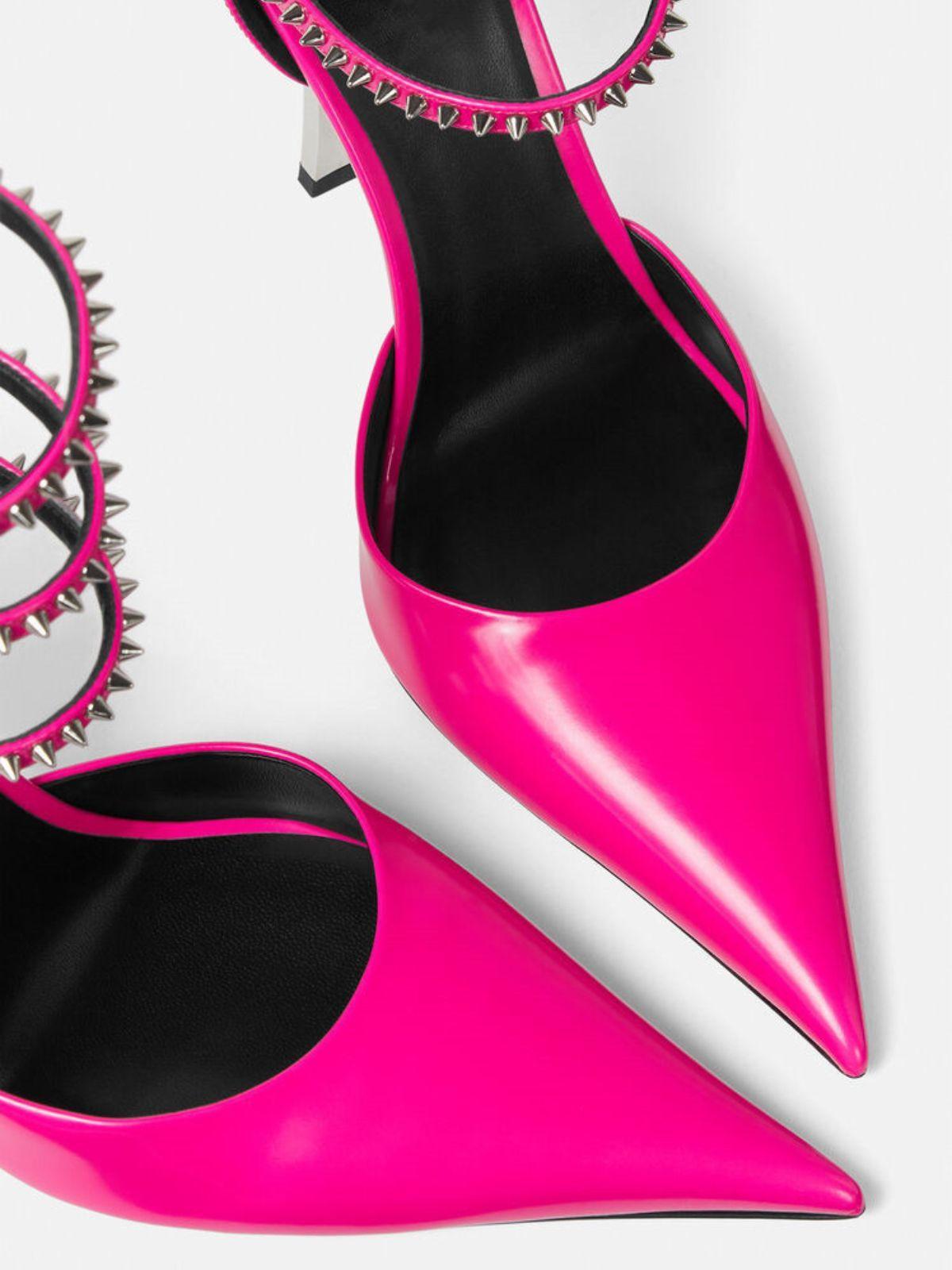 Oriane Rhinestone Heels In Hot Pink-Mix MIx Style