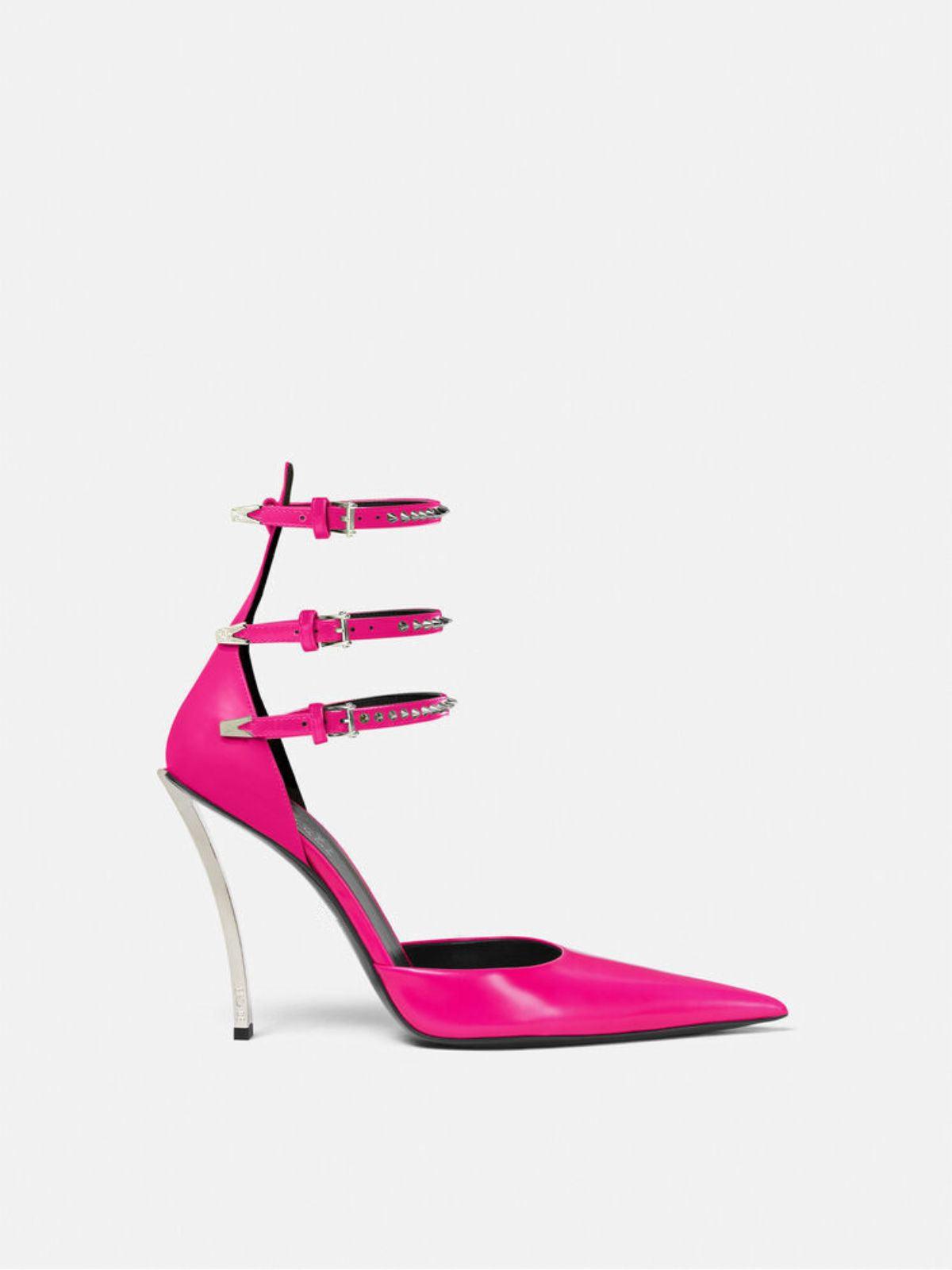 Oriane Rhinestone Heels In Hot Pink-Mix MIx Style