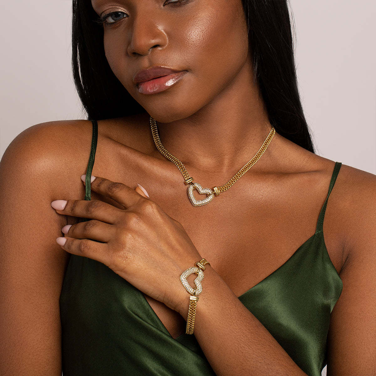 Paris Heart Pendant Jewelry Set-Mix MIx Style