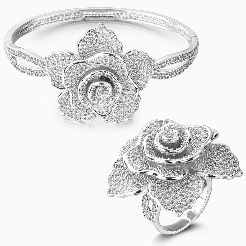 Sparkling Rose Jewelry Set-Mix MIx Style