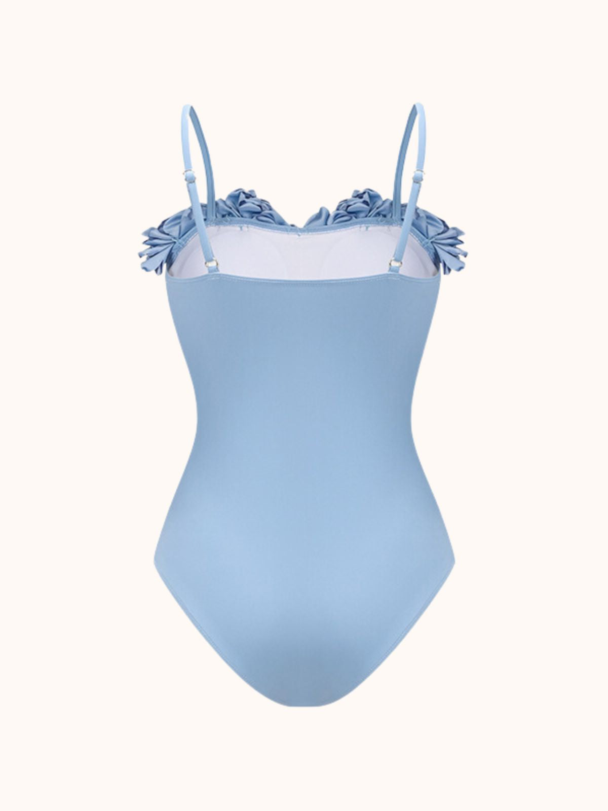 Light Blue Flower One Piece Swimsuit | Mix Mix Style-Mix MIx Style