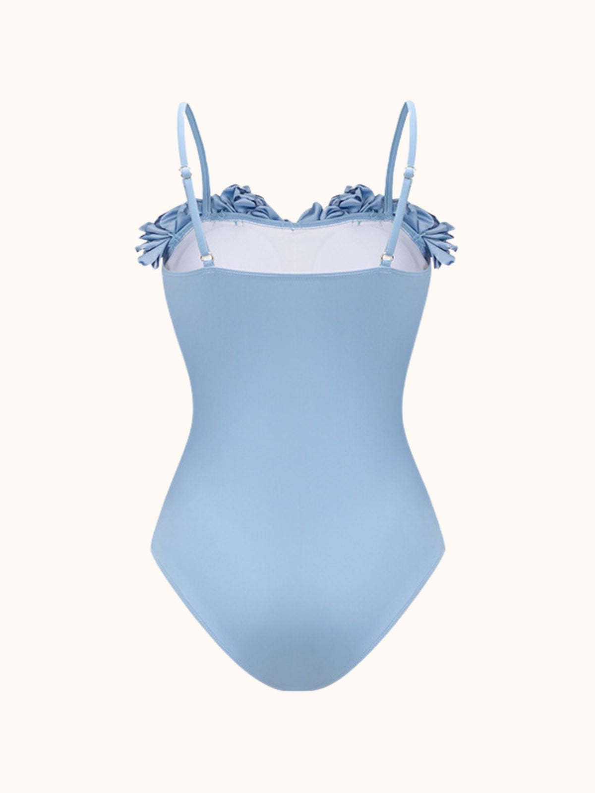 Light Blue Flower One Piece Swimsuit | Mix Mix Style-Mix MIx Style