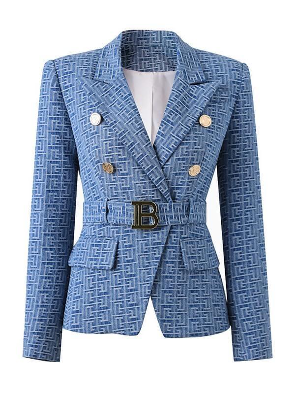 Reshma Jacquard Button Jacket-Mix MIx Style