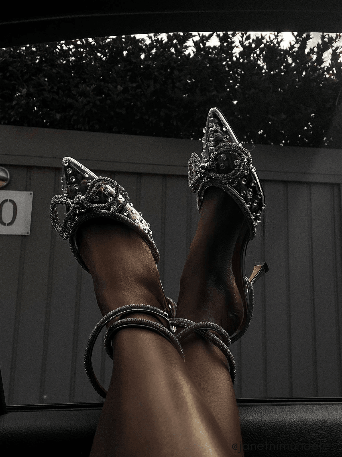 Reyna Bow Embellished Heels-Mix MIx Style